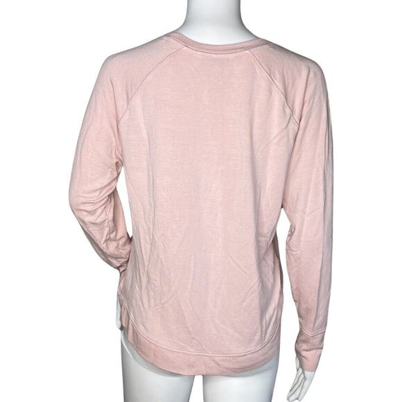 Athleta Shirt Womens Small Mindset Sweatshirt Pink Workout Commute Athleisure‎ - Picture 4 of 7